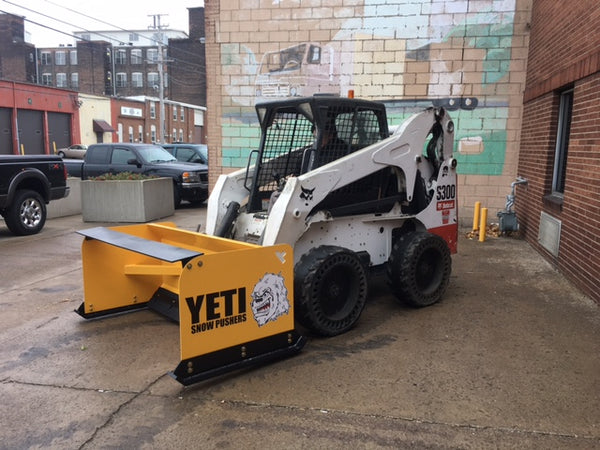 YETI SNOW BEAST LP - 8 FT LOW PROFILE COMPACT SKIDSTEER SNOW PUSHER | SNOW PUSH BOX